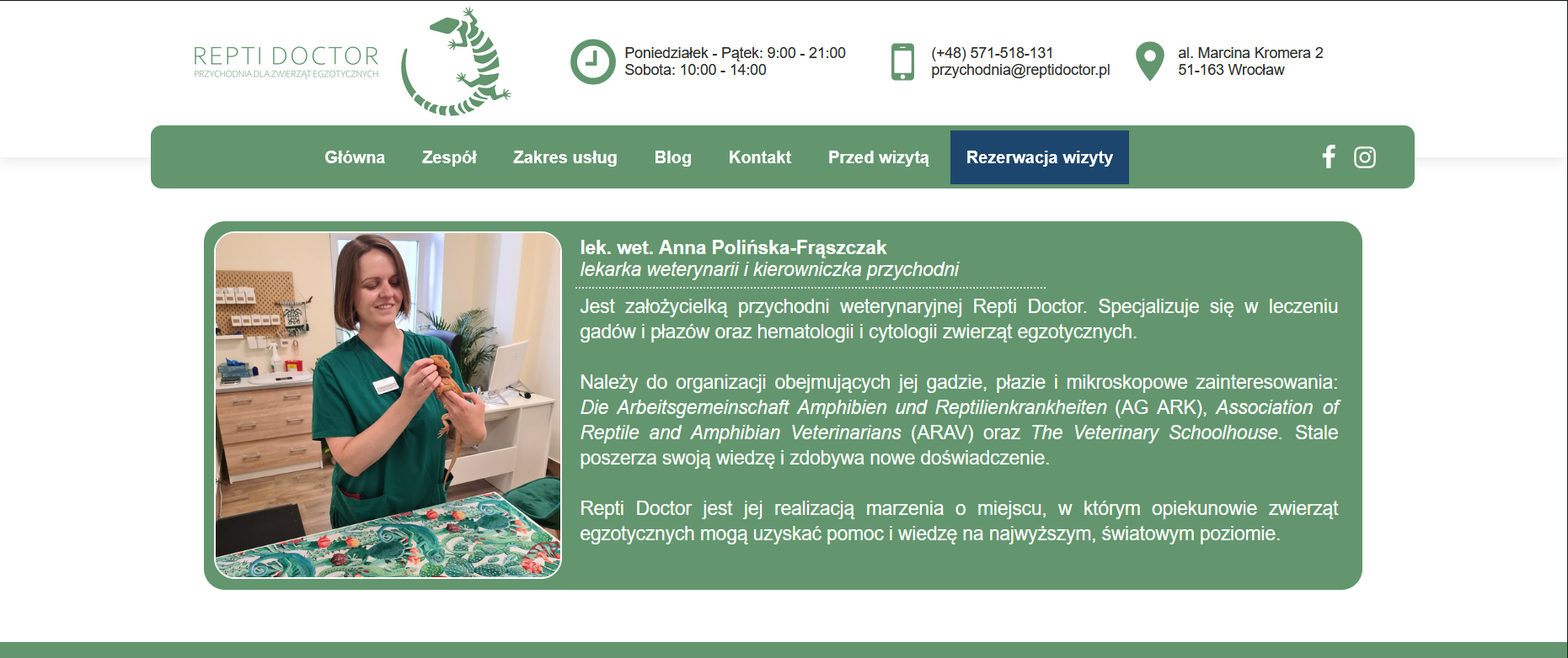 Repti Doctor Lek Wet Anna Polińska Frąszczak 4910